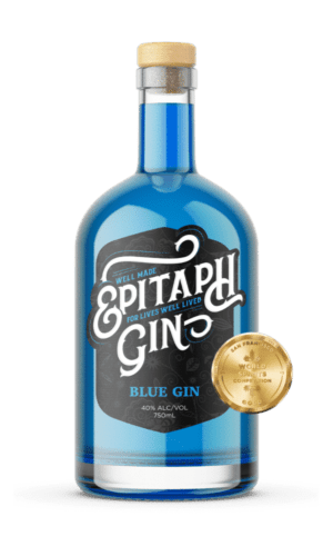 Epitaph Blue Gin - Case, 6 x 750ml Bottles