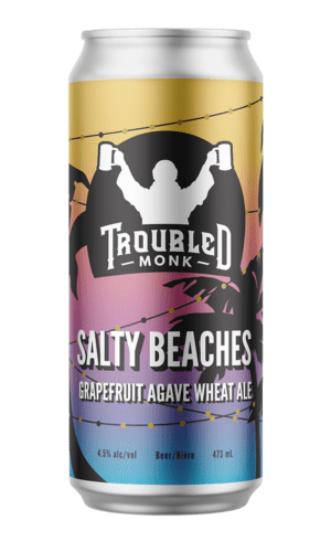 Salty Beaches - Grapefruit Agave Wheat Ale - Case, 24 x 473ml Cans, 6 x 4 Pack
